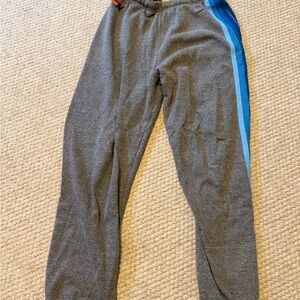 Aviator Nation Gray Sweatpants with Orange Accent